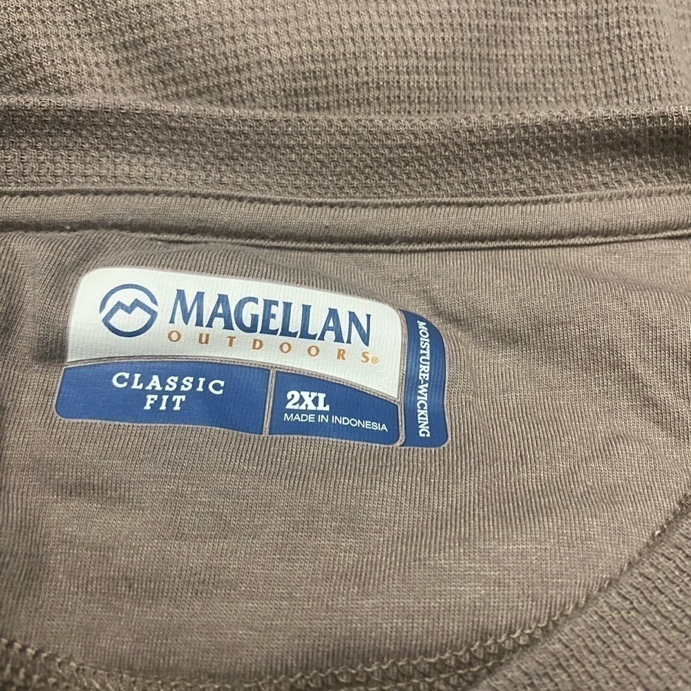 MAGELLAN classic fit  moisture wicking men outdoors sport pullover shirt size 2X - Picture 3 of 9